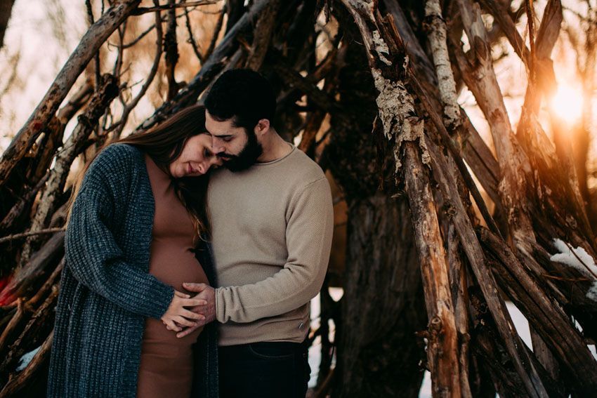 fotos de premama en Madrid, enelcampito, fotos de premama en la  nieve. 