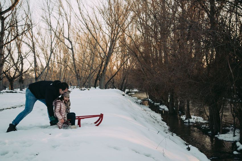 reportaje de fotos en la nieve, sesion de fotos en la nieve, enelcampito