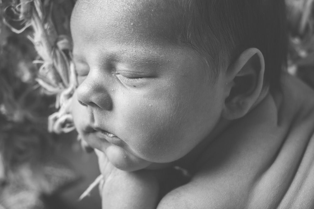 fotografía newborn natural en estudio en el campito