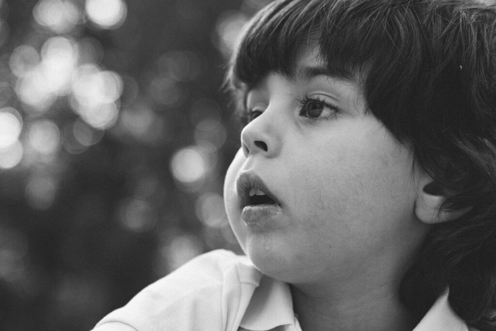 Retrato infantil en exterior en Alcorcón